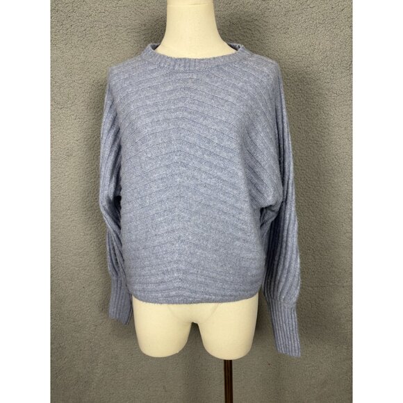 Hippie Rose Juniors' Ribbed Rustic Blue Sweater Medium NWT's. - Picture 1 of 8